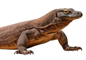 Obraz premium Komodo dragon isolated on a transparent or white background