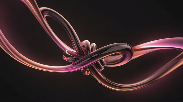 Purple and pink metal chain