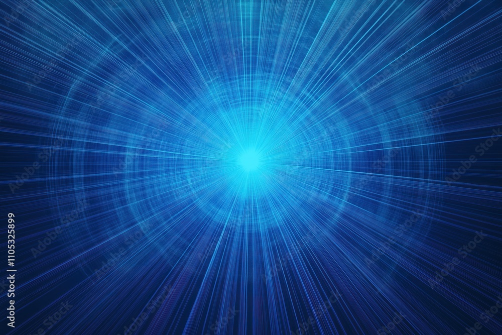 Poster abstract blue gradient background with radiating lines creates dynamic futuristic design. radiating 