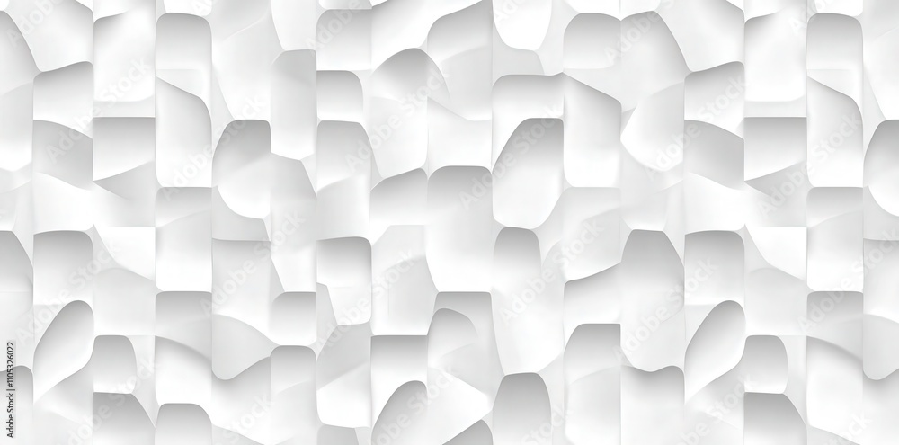 Poster abstract white pattern with 3d effect. abstract transparent background with geometric shapes and tex