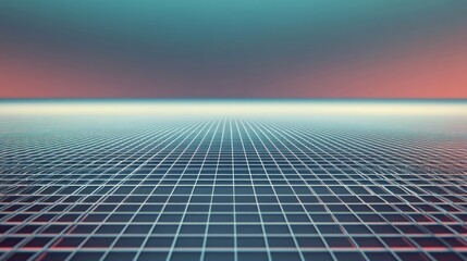 Abstract Grid Pattern on a Gradient Background