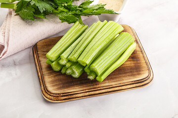 Vegan cuisine - dietary celery cticks