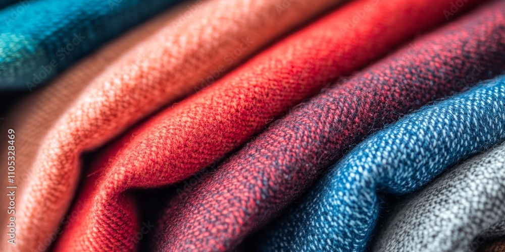 Poster colored cotton fabric texture close up, showcasing the unique properties of cotton material in a tex