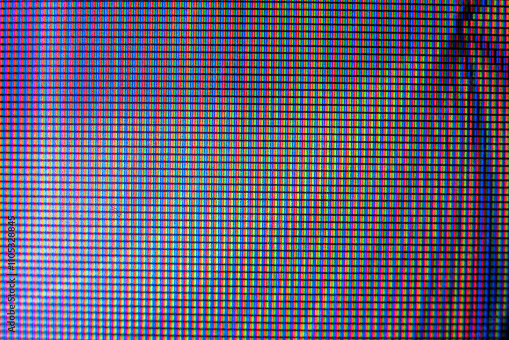 Aufkleber detailed macro photography of lcd monitor showing intricate pixels and patterns