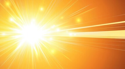 Obraz premium Bright Radiance Exploding from Center with Vibrant Orange Background and Dynamic Light Rays Creating a Stunning Visual Effect for Creative Projects and Designs