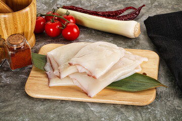 Fresh raw squid for cooking