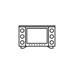 A sleek vector television icon, perfect for media projects, electronics branding, digital designs, and technology-related content.