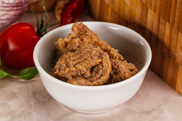 Liver Pate spread in the bowl