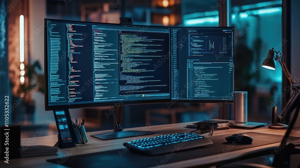  software development process with multi-device compatibility displayed in a digital workspace