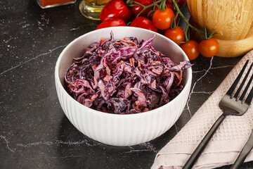 Coleslaw salad with cabbage and carrot