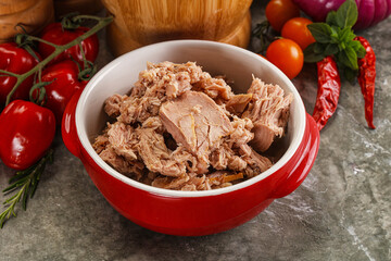 Canned tuna fish for salad
