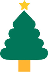 Christmas Tree and Glowing Star
