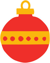 Obraz premium Christmas Bauble Icon
