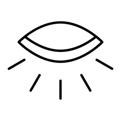 Sleepless Eyes line icon