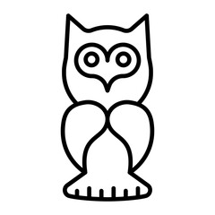 Night Owl line icon