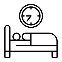 Nighttime Routine line icon