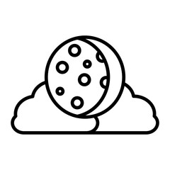 Starry Night line icon