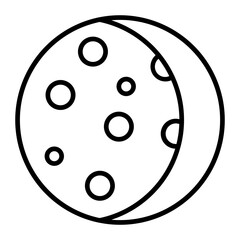 Moon line icon