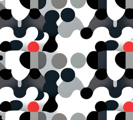 Geometric abstract background for poster, book cover, brochure, flyer or magazine cover. geometrical background with overlapping shapes in various colors.generative ai