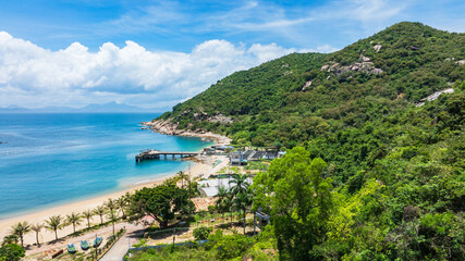 Beautiful scenery of Yougan Bay coast in Nan'ao, Shenzhen, Guangdong