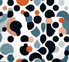 Fototapeta premium Geometric abstract background for poster, book cover, brochure, flyer or magazine cover. geometrical background with overlapping shapes in various colors.generative ai
