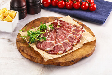 Italian pork sausage - prosciutto crudo