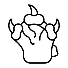 Cat Claw line icon
