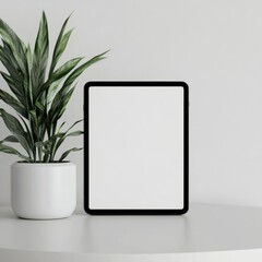 realistic high quality Digital tablet white screen