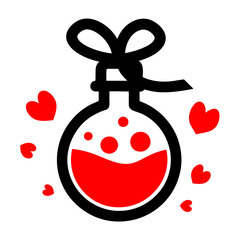 love potion vector design in modern and trendy 