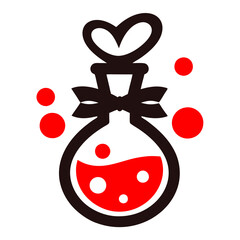 love potion vector design in modern and trendy 