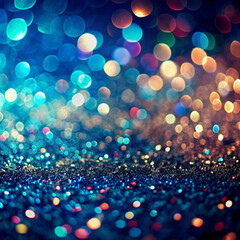 Naklejka premium Elegant Bokeh Glitter Background Ethereal Light Fantasy