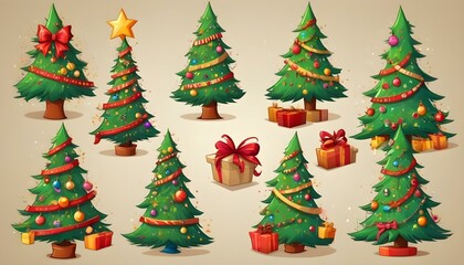 christmas tree with gifts