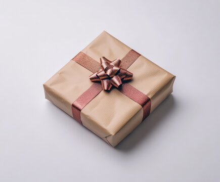 a gift present bof for Christmas isolated on white background