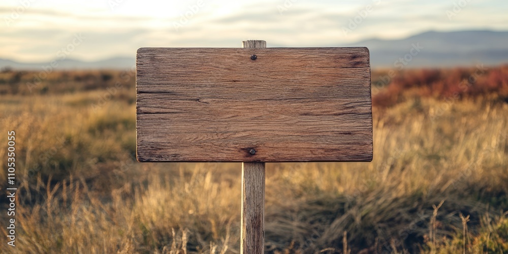 Poster empty wood sign for copywriting purposes, ideal for showcasing your message. this empty wood sign se