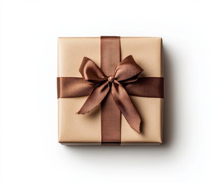 a gift present bof for Christmas isolated on white background