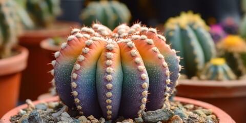 Beautiful astrophytum asterias cactus showcasing its unique shape and vibrant colors. This astrophytum asterias cactus is perfect for garden enthusiasts and collectors alike, adding charm to any