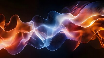 Fototapeta premium Abstract Colorful Waves Flowing Seamlessly