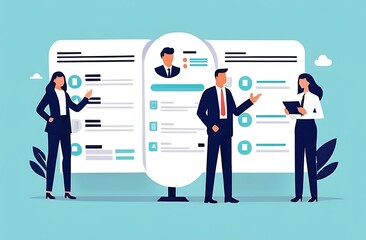 Recruitment, review candidate resume, talent seeker or HR human resource examine applicant, employee or job description, employment or job vacancy concept, business people review candidate resume.