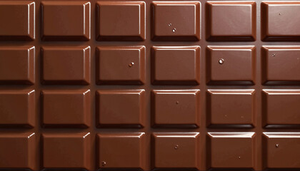 Fototapeta premium Chocolate Tile Texture Background, Delicious and Appetizing