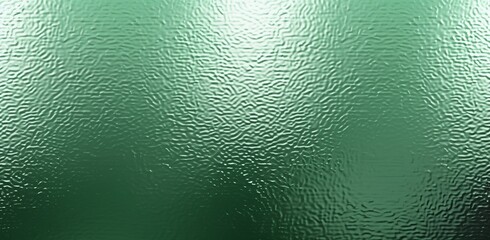 Close-up of a glass texture with a green background, high resolution, in the style of cinematography.