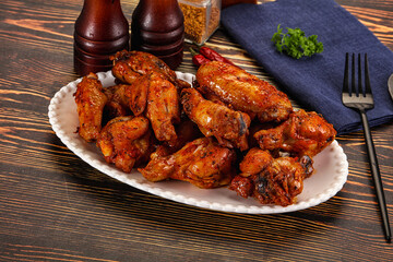 Hot and spicy Buffalo chicken wings