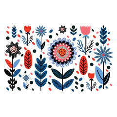 Abstract Color vector floral pattern background Design 