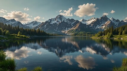 lake in the mountains