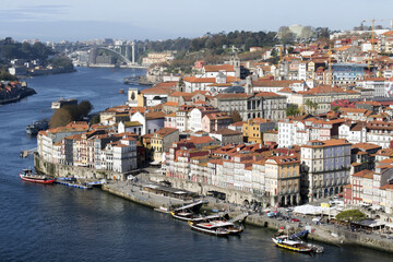 Obraz premium Buildings in downtown Porto in Portugal