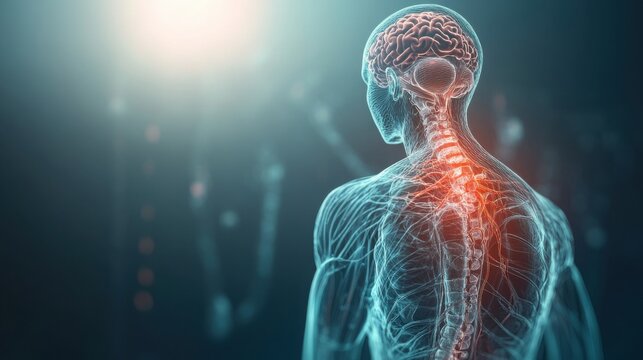 Visual diagram of the autonomic nervous system showing sympathetic and parasympathetic pathways.