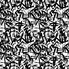 Urban seamless pattern. Vector graffiti tags, for t-shirt design, textile, banner.
