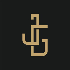 letter JG luxury logo design inspiration