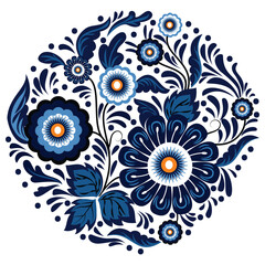 Fototapeta premium Abstract Color vector floral pattern Design