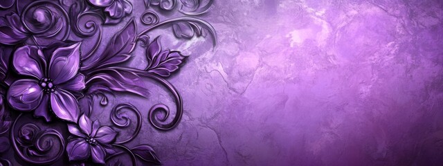 Digital art piece purple background has textured Violet