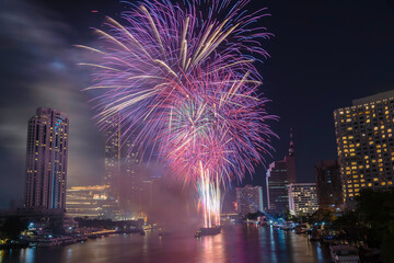 Fireworks to celebrate New Year 2025